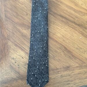 Elegant Black Paisley Tie
